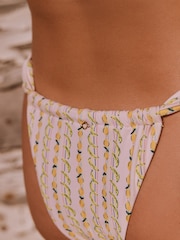 Pink Fruit Print Tanga Bikini Bottoms - Image 4 of 7