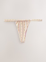 Pink Fruit Print Tanga Bikini Bottoms - Image 5 of 7