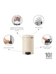 Brabantia Soft Beige NewIcon Pedal Bin - Image 2 of 6