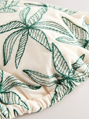 Cream Triangle Embellished Bikini Top - Image 8 of 10