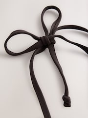 Chocolate Brown Palm Embroidered Triangle Bikini Top - Image 3 of 3