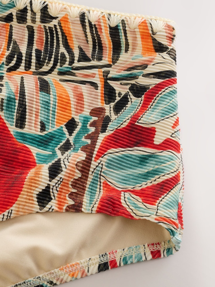 Rust/Black Aztec High Waist Hardware Bikini Bottoms - Image 6 of 6 Rust/Black Aztec High Waist Hardware Bikini Bottoms - Image 6 of 6