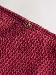 Berry Wine Crinkle Bikini Bottoms - Image 8 of 9