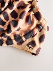 Brown Leopard Print Non Padded Underwired Bikini Top - Image 8 of 9