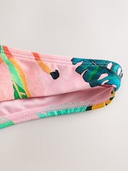 Coral Pink Brazillian Midi Bikini Bottoms - Image 4 of 4