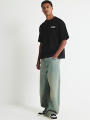 River Island Black Oversized Fit Racing Car T-Shirt - Image 2 of 4