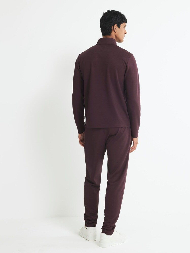 River Island Slim Fit Pique Half Zip Sweatshirt - Imagem 4 de 4