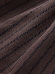 Brown Stripe Strappy Denim Top - Image 7 of 7