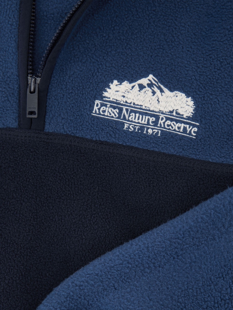 Reiss Navy/Airforce Blue Mahon Jacket - Image 5 of 5 Reiss Navy/Airforce Blue Mahon Jacket - Image 5 of 5