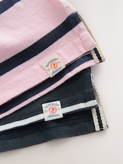 Superdry Navy/Pink Polo Shirts 2 Pack - Image 7 of 7