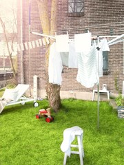 Brabantia Metallic Grey Rotary Airer Essential with Ground Tube - Image 1 of 6