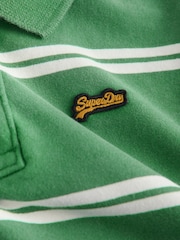Superdry Green/Blue Polo Shirts 2 Pack - Image 7 of 8