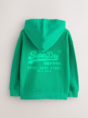 Jasnozielony - Superdry Logo Hoodie - Obraz 8 z 11