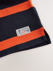 Superdry Rugby Orange/Navy Shirt - Image 11 of 11