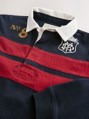 Superdry Rugby Red/Navy Shirt - Image 9 of 10