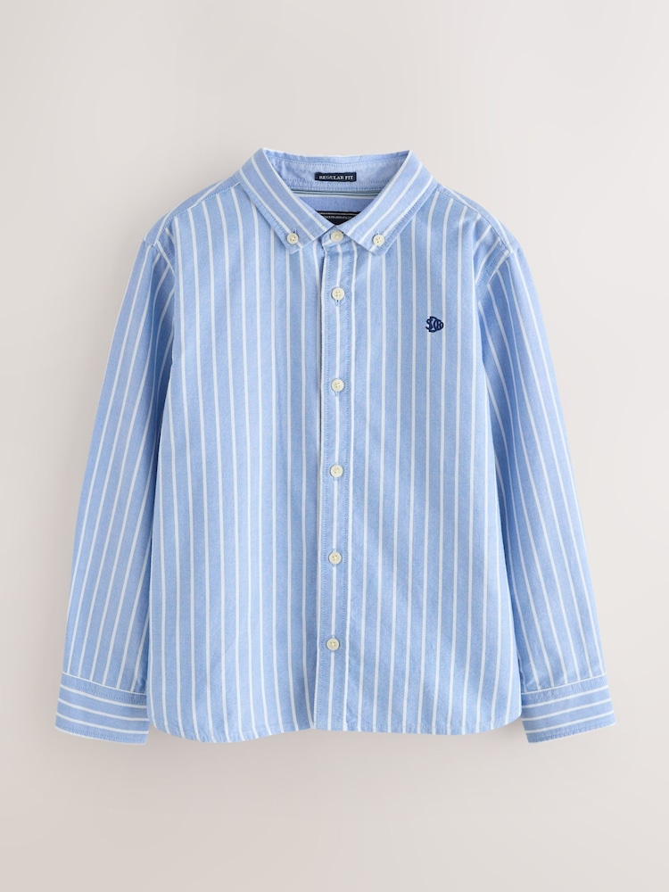 Superdry Blue Stripe Shirt - Image 1 of 6