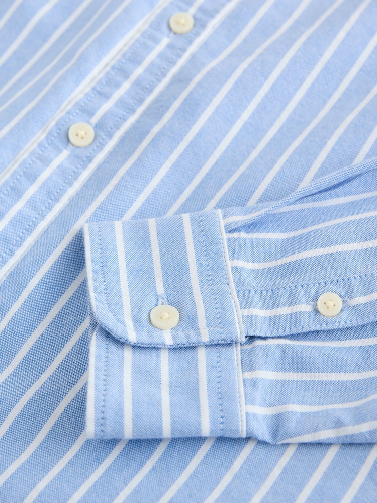 Superdry Blue Stripe Shirt - Image 6 of 6