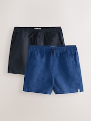 Superdry Blue Shorts 2 Pack - Image 1 of 8