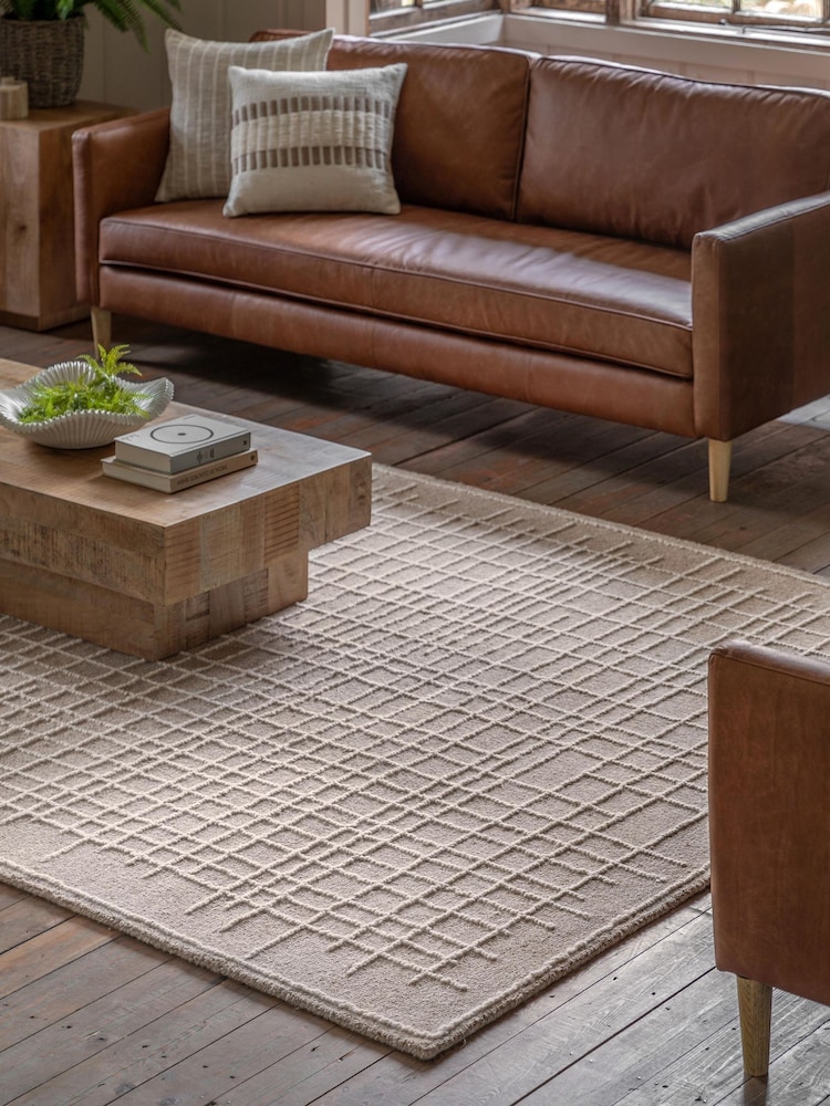 Gallery Home Taupe Dakota Tufted Linear Rug - Image 1 of 6