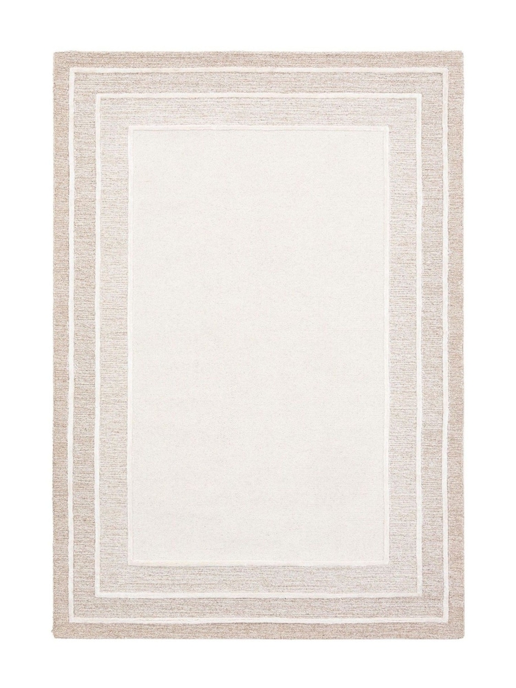 Gallery Home Beige Savannah Tonal Border Rug - Image 6 of 6