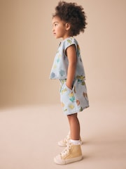 Denim Red Ladybug Print Sleeveless Top & Shorts Set (3mths-7yrs) - Image 4 of 4