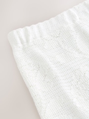 সাদা ফুলের  - Crochet Cotton Rich Midi Skirt - 3এর মধ্যে 3 ছবি