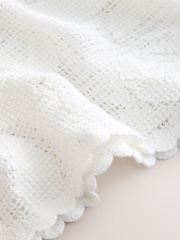 White Floral Crochet Cotton Rich Midi Skirt - Image 7 of 8