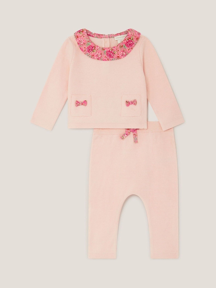 Monsoon Pink Penelope Knitted Top - Image 1 of 3