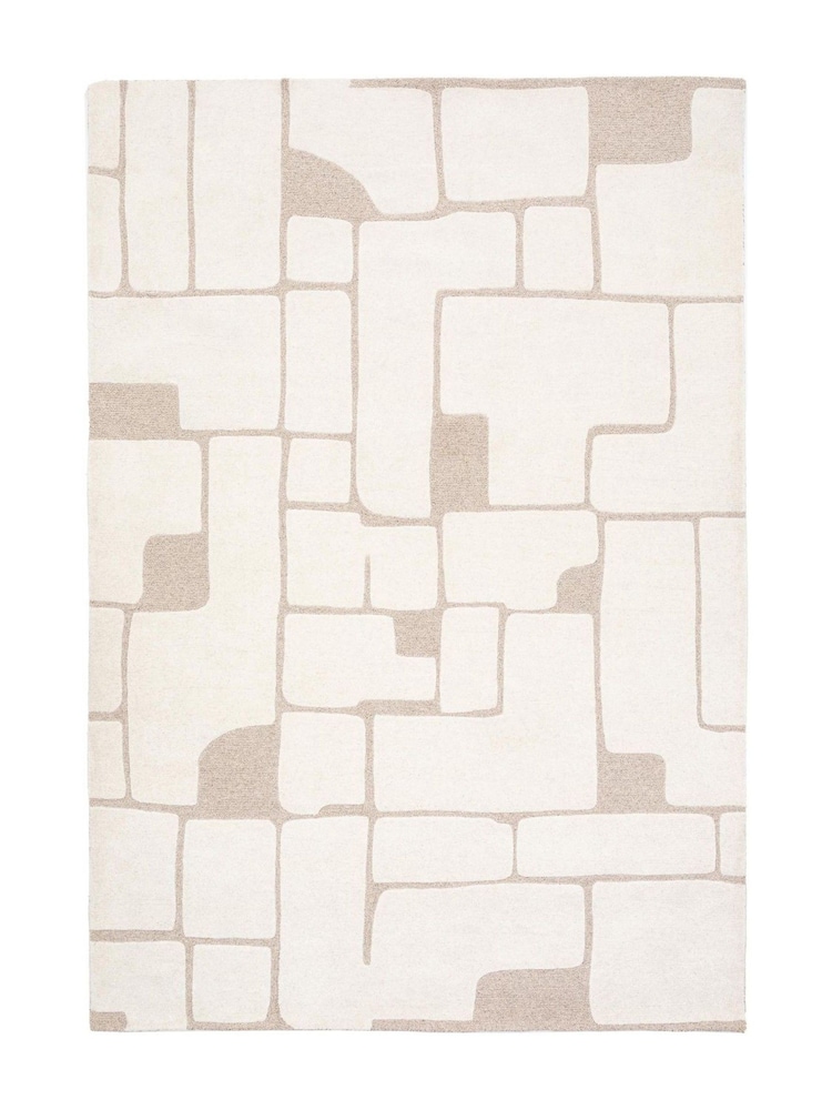 Gallery Home White Denver Tufted Graphic Rug - Image 6 of 6