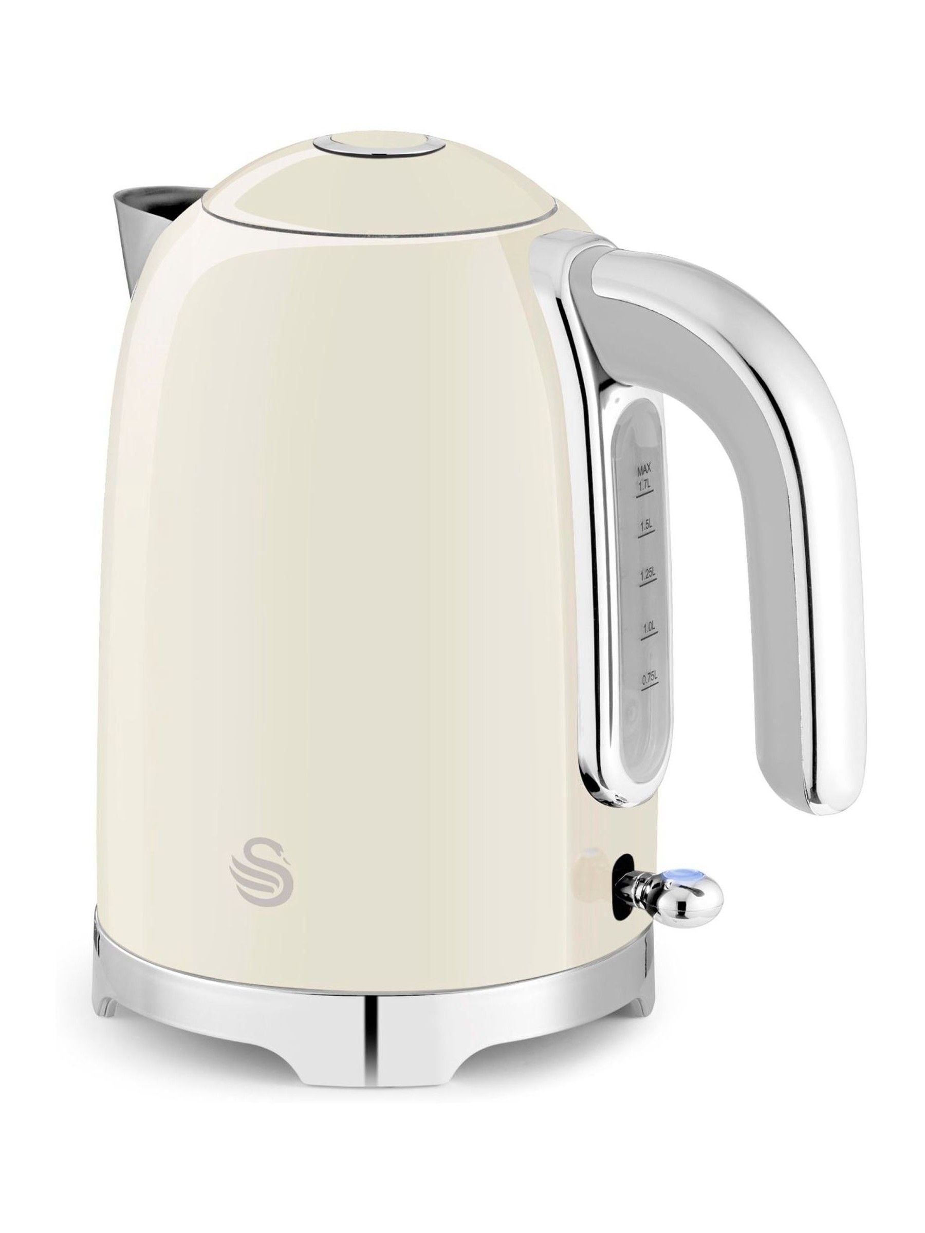 Swan Unisex Cream Solace 1.7 Litre Stainless Steel Kettle - Image 13