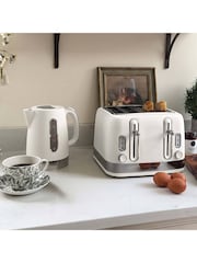 Laura Ashley Cotton White Jug Kettle 1.7L - Image 3 of 7