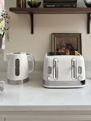 Laura Ashley Cotton White 4 Slice Toaster - Image 3 of 7