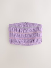 パープル - シャーリングバンドゥチューブトップ - 画像 1 / 3