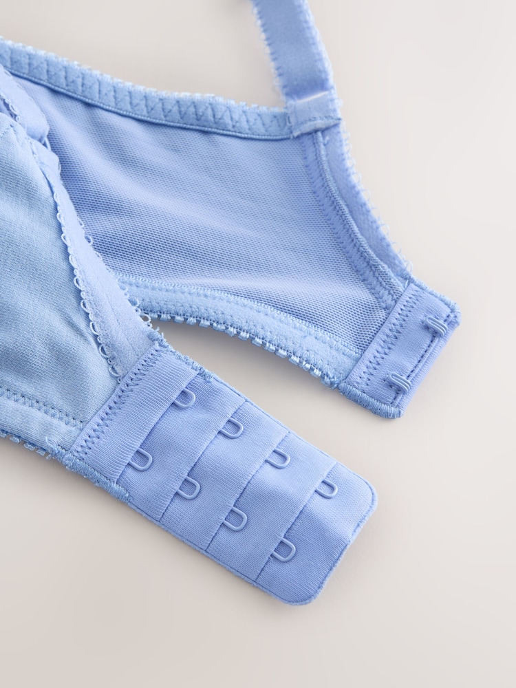 Blue/Yellow/White Total Support Cotton & Lace Non Wire Bra 3 Pack - Image 11 of 11 Blue/Yellow/White Total Support Cotton & Lace Non Wire Bra 3 Pack - Image 11 of 11