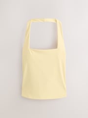 Lemon Yellow N. Premium Square Neck Halter Top - Image 6 of 8