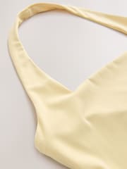 Lemon Yellow N. Premium Square Neck Halter Top - Image 7 of 8