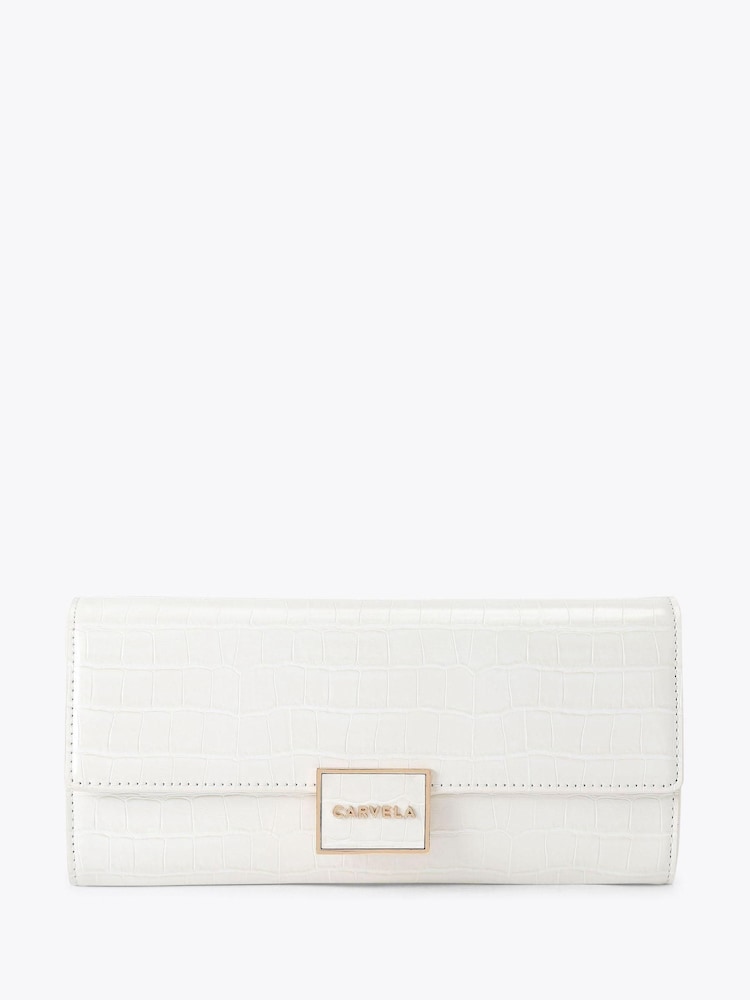 Carvela Cream Jessica Clutch Bag - Imagen 1 de 4