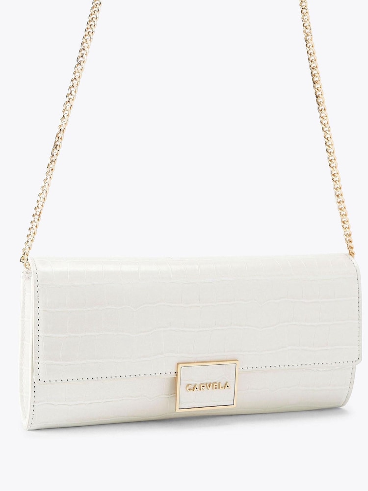 Carvela Cream Jessica Clutch Bag - Imagen 2 de 4