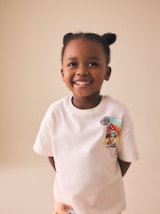 Plajă alb ecru - Minnie Mouse Cycle Shorts Set (3mths-7yrs) - Imaginea 4 din 9