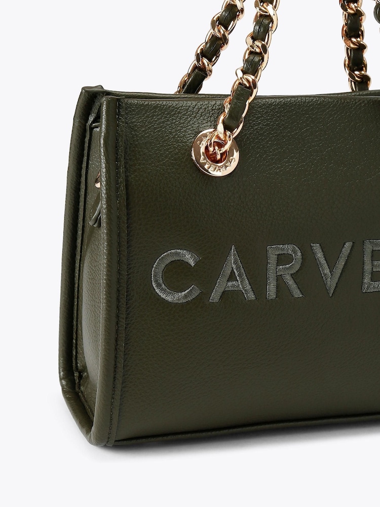 Carvela Green Sorrento Micro Tote Bag - Imagen 4 de 4