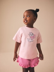 Pink Disney Marie Shorts Set (3mths-7yrs) - Image 1 of 10