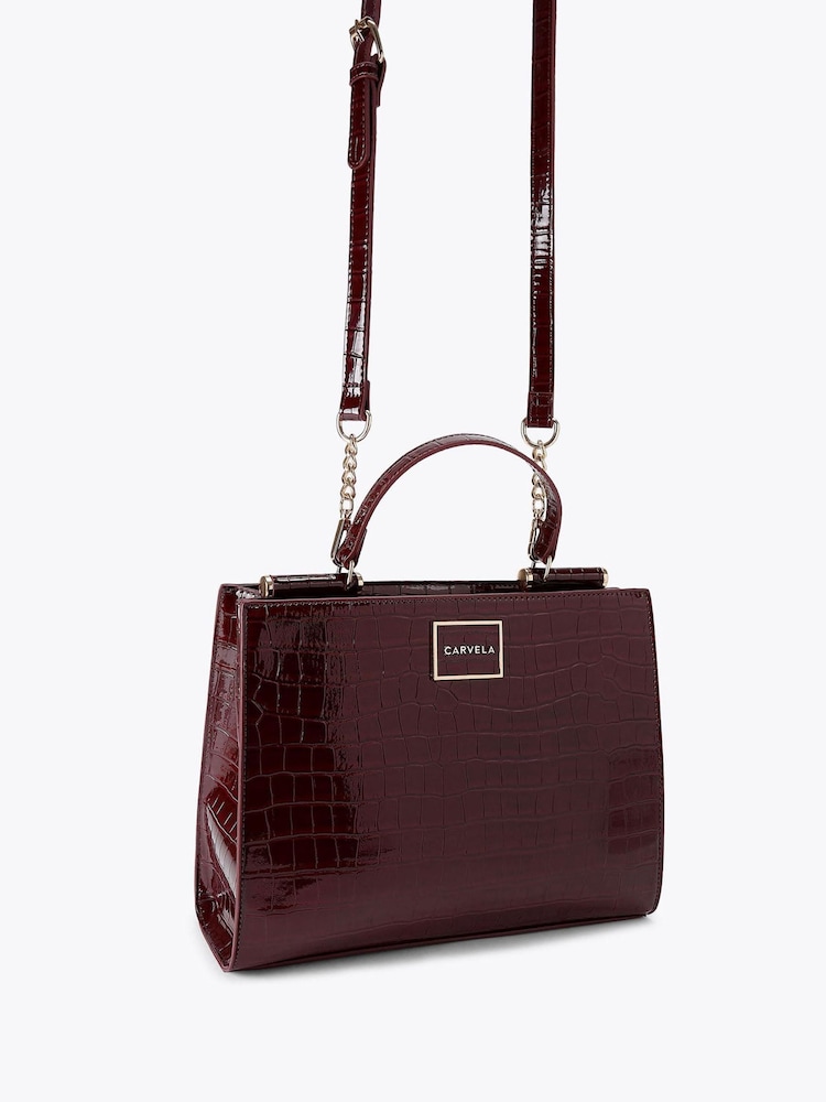 Carvela Red Jessica Midi Tote 2 Bag - Image 2 of 4