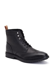 Base London Black Hemlock Brogue Boots - Image 2 of 4