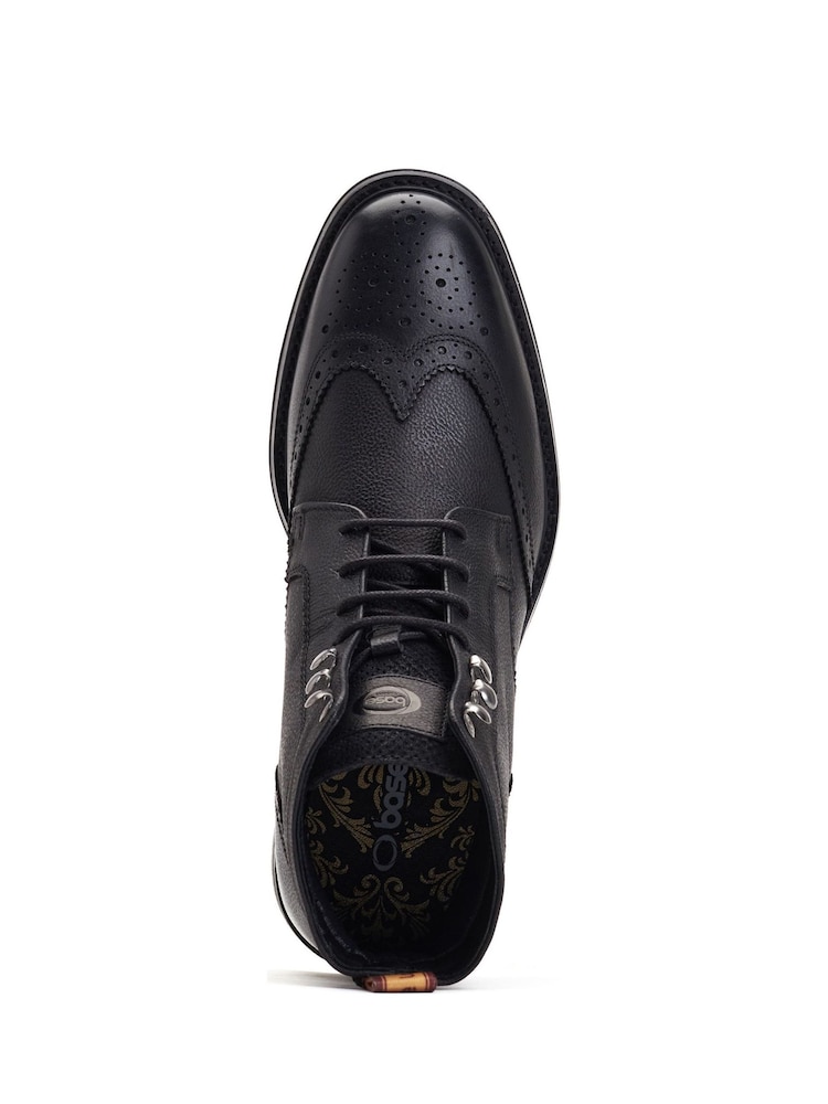 Base London Black Hemlock Brogue Boots - Image 4 of 4 Base London Black Hemlock Brogue Boots - Image 4 of 4