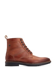 Base London Tan Dickson Pull Up Boots - Image 1 of 4