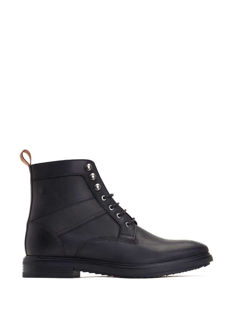 Base London Black Dickson Pull Up Boots - Image 1 of 4