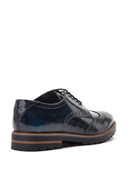 Base London Blue Gibbs Hi Shine Shoes - Image 3 of 4