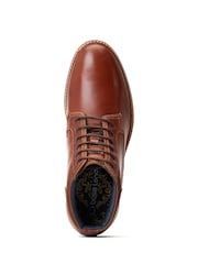 Base London Chestnut Brown Dugan Waxy Boots - Image 2 of 4
