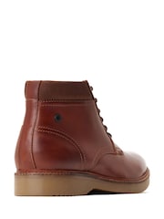 Base London Chestnut Brown Dugan Waxy Boots - Image 4 of 4
