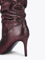 Carvela Red Knee Boots - Image 4 of 4